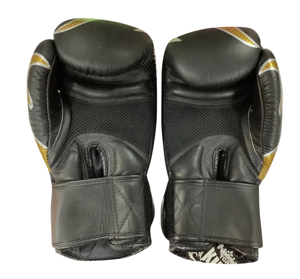 泰拳拳套 Thai Boxing Gloves : Top King Boxing Empower creativity TKBGEM01 Black Gold Air