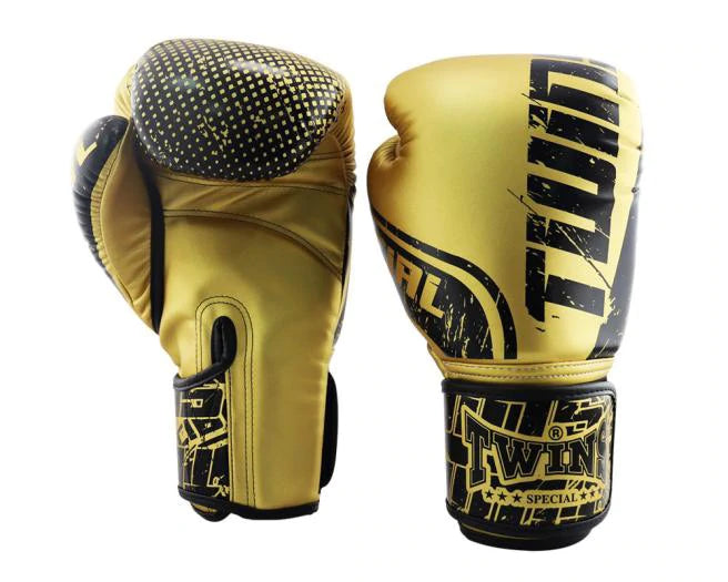 泰拳拳套 Thai Boxing Gloves : Twins Special FBGVS12-TW7 Black Gold