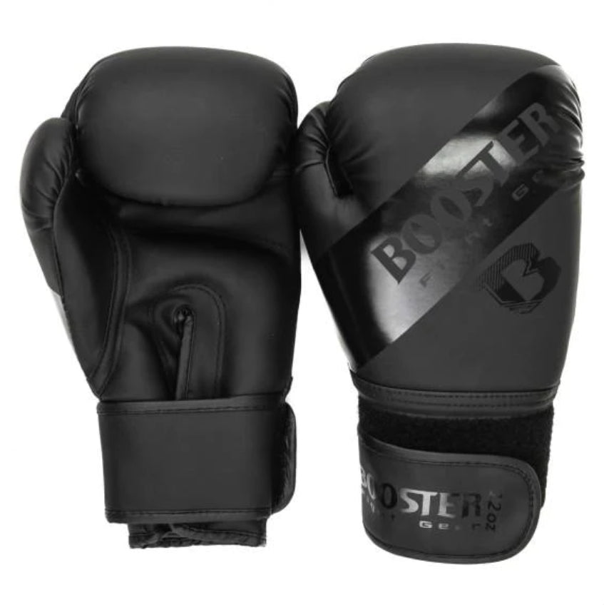 泰拳拳套 Thai Boxing Gloves : Booster Gloves Sparring Black Matt