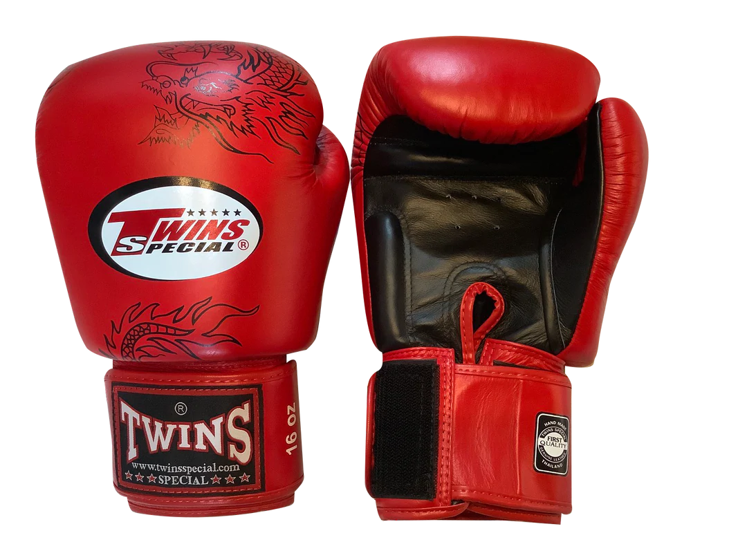 泰拳拳套 Thai Boxing Gloves : Twins Special FBGVL3-6 Black Red