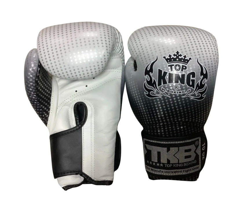 泰拳拳套 Thai Boxing Gloves : Top King "Super Star" TKBGSS-01 Silver