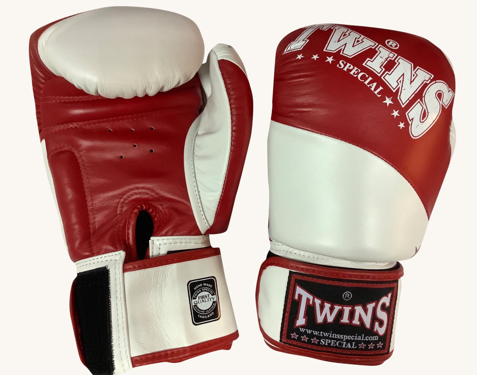 泰拳拳套 Thai Boxing Gloves : Twins BGVL10 red/white