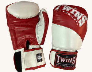泰拳拳套 Thai Boxing Gloves : Twins BGVL10 red/white