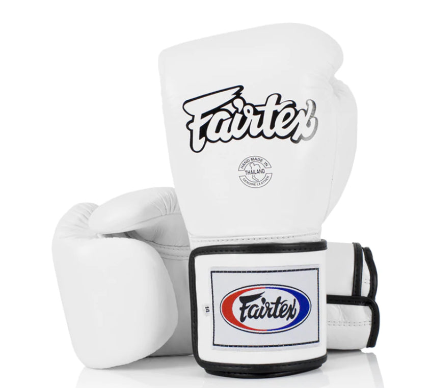 泰拳拳套 Thai Boxing Gloves: Fairtex BGV5 WHITE
