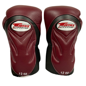 泰拳拳套 Thai Boxing Gloves : Twins Special BGVL6 Black Maroon