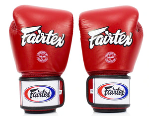 泰拳拳套 Thai Boxing Gloves : Fairtex BGV1 "Breathable" RED