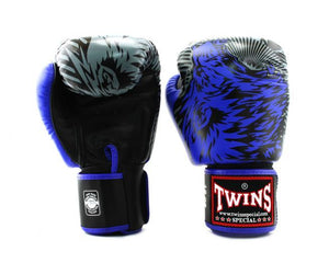 泰拳拳套 Thai Boxing Gloves : Twins Special FBGVL3-50 BLUE/BLACK