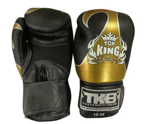 泰拳拳套 Thai Boxing Gloves : Top King Boxing Empower creativity TKBGEM01 Black Gold Air