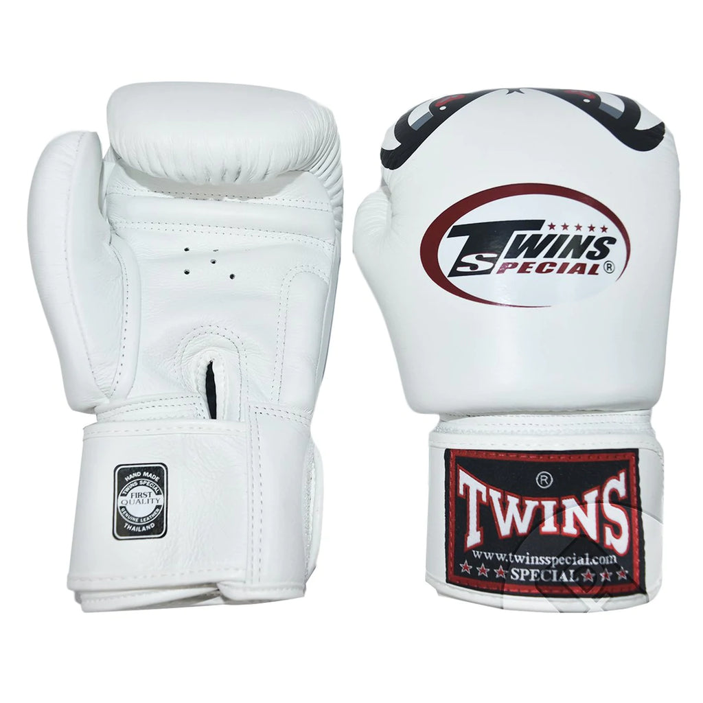 泰拳拳套 Thai Boxing Gloves : Twins Special FBGVL3-25 WHITE