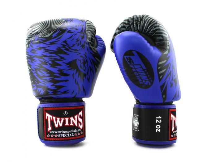 泰拳拳套 Thai Boxing Gloves : Twins Special FBGVL3-50 BLUE/BLACK