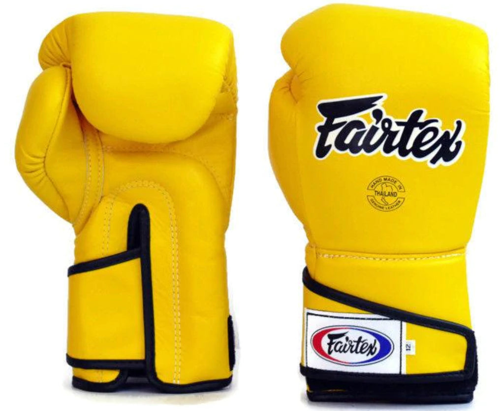 泰拳拳套 Thai Boxing Gloves : Fairtex BGV6 YELLOW