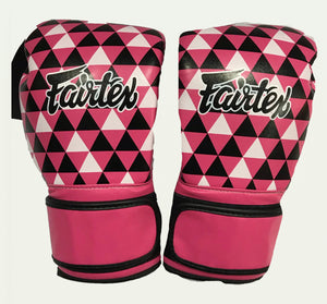 泰拳拳套 Thai Boxing Gloves : Fairtex BGV14 PB OP ART-PRISM 1964 Pink