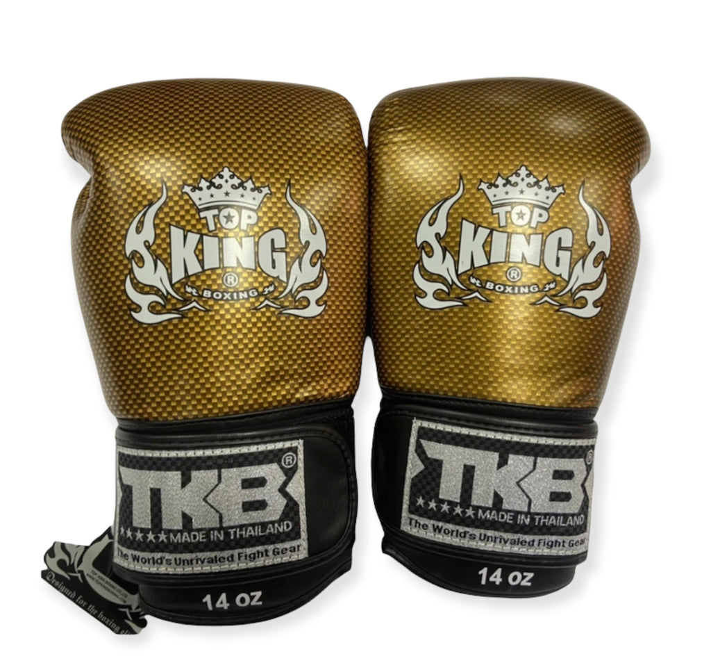 泰拳拳套 Thai Boxing Gloves:Top King Super Snake TKBGEM02 Black Gold
