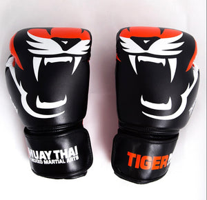 泰拳拳套 Thai Boxing Gloves : Tiger "V.2"Black
