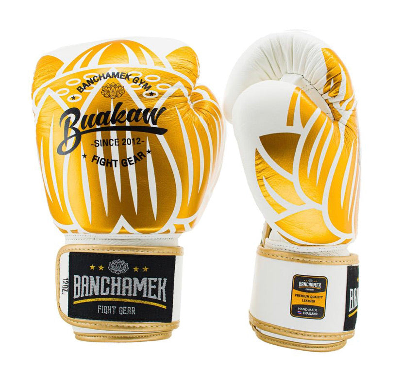 泰拳拳套 Thai Boxing Gloves : Buakaw BGL-GL3 White