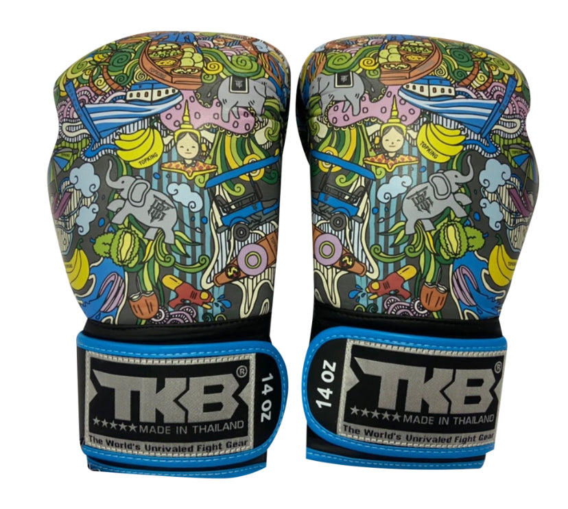 泰拳拳套 Thai Boxing Gloves: Top King TKBGCT TH Asian Blue