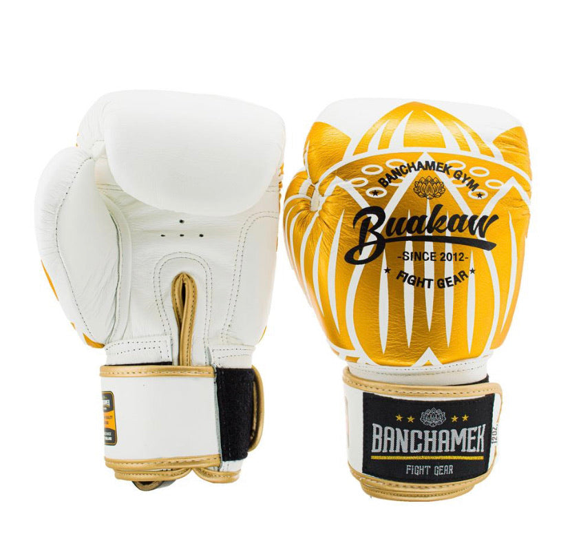 泰拳拳套 Thai Boxing Gloves : Buakaw BGL-GL3 White