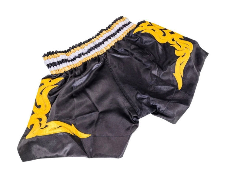 泰拳褲 Muay Thai Shorts:Buakaw BFG2-1 BLACK GOLD