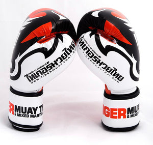 泰拳拳套 Thai Boxing Gloves: Tiger "V.2" White