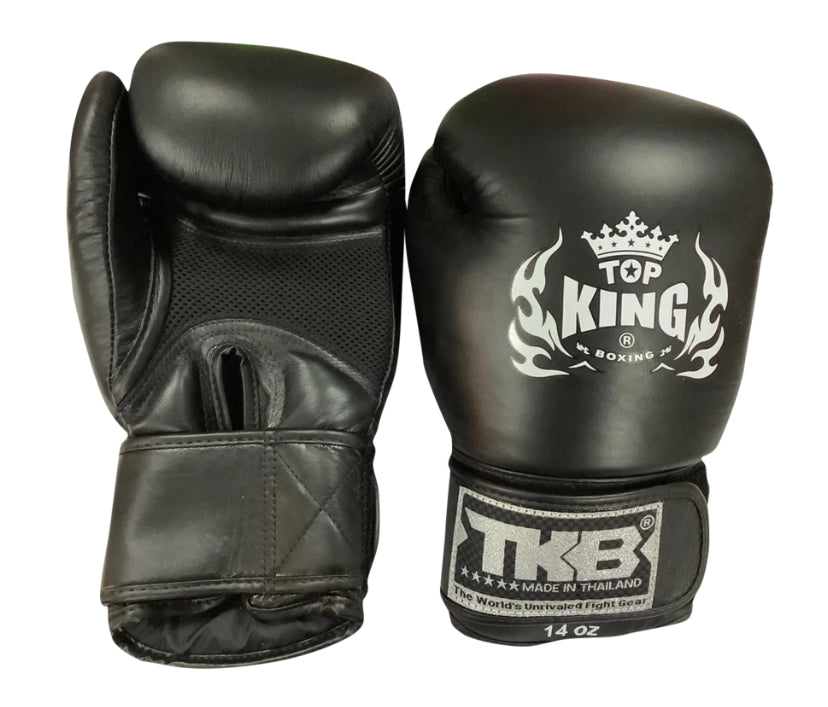 泰拳拳套 Thai Boxing Gloves: Top King Air Velcor TKBGAV Black
