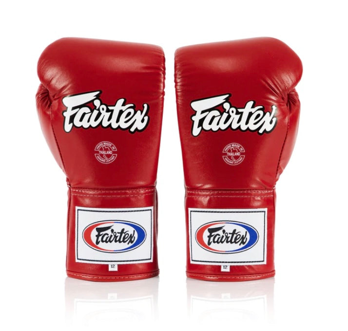 泰拳拳套 Thai Boxing Gloves : Fairtex PRO FIGHT BGL6 Red