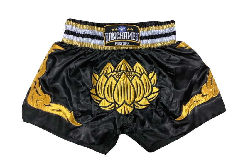 泰拳褲 Muay Thai Shorts:Buakaw BFG2-1 BLACK GOLD